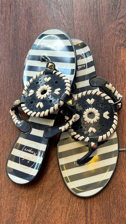 Stripe Jelly Sandals