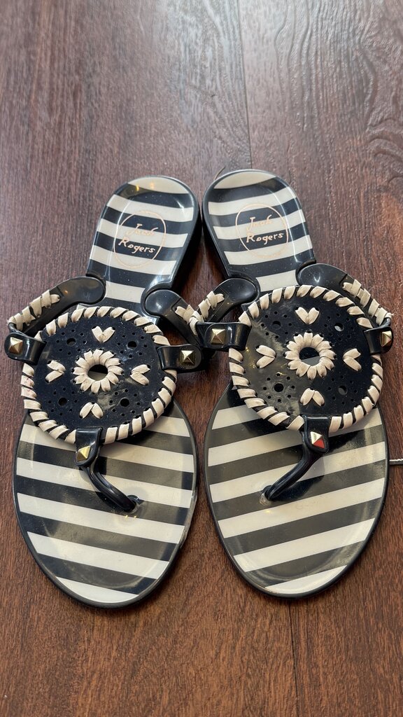 Stripe Jelly Sandals