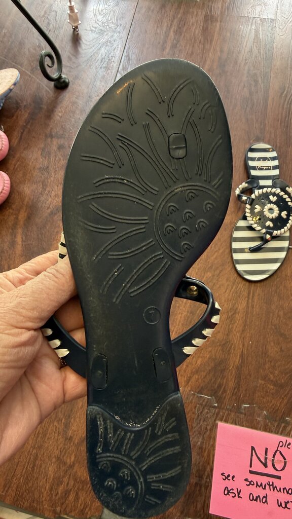 Stripe Jelly Sandals