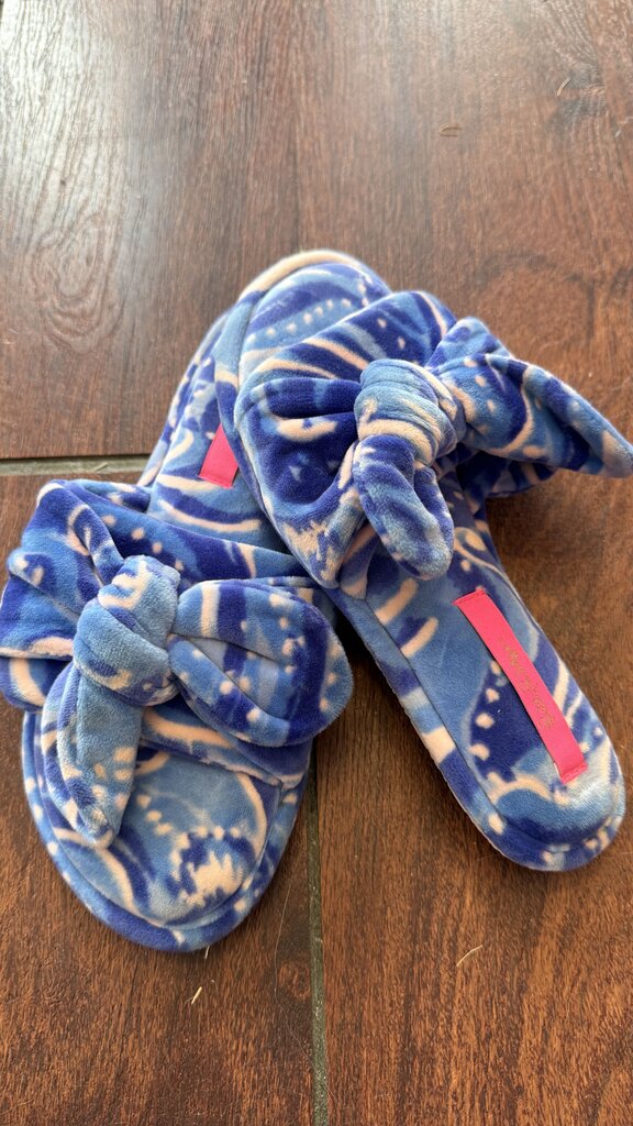 Velour Mule Slippers