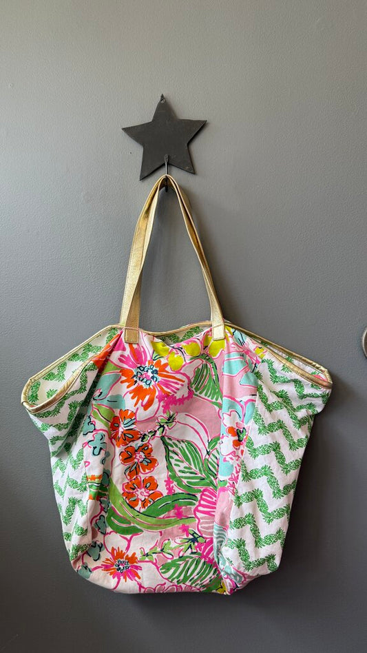 Slouchy Canvas Tote Bag