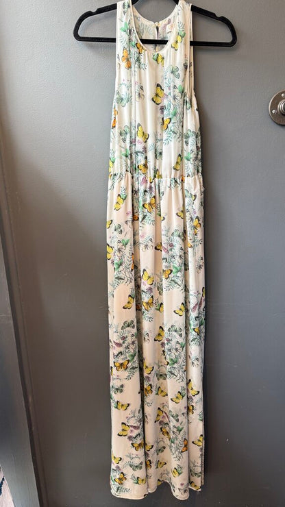 Floral Butterfly Maxi Gown Dress