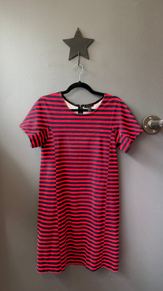 Striped Stretch Shift Dress