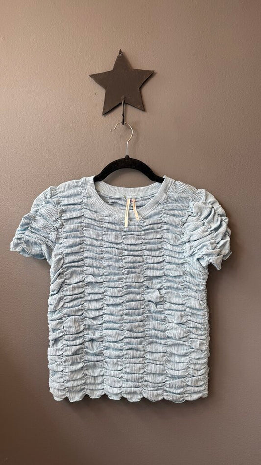 Ruched Short Sleeve Top