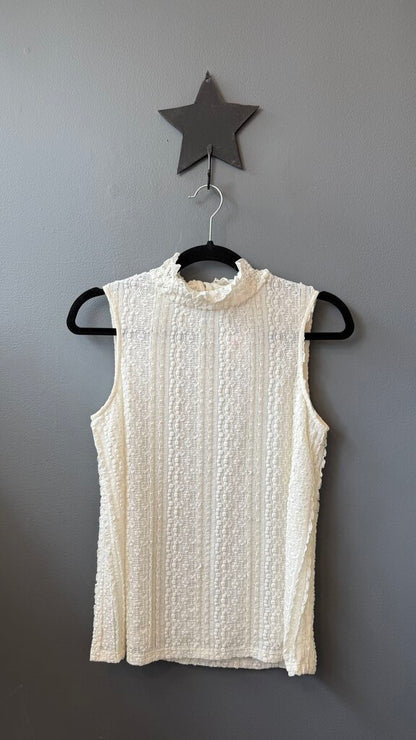 Stretch Lace Mockneck Top