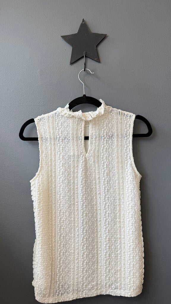 Stretch Lace Mockneck Top