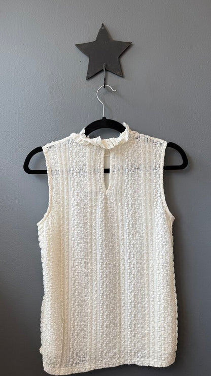 Stretch Lace Mockneck Top