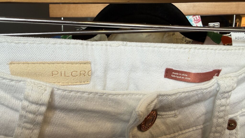 The Vintage Straight White Jeans