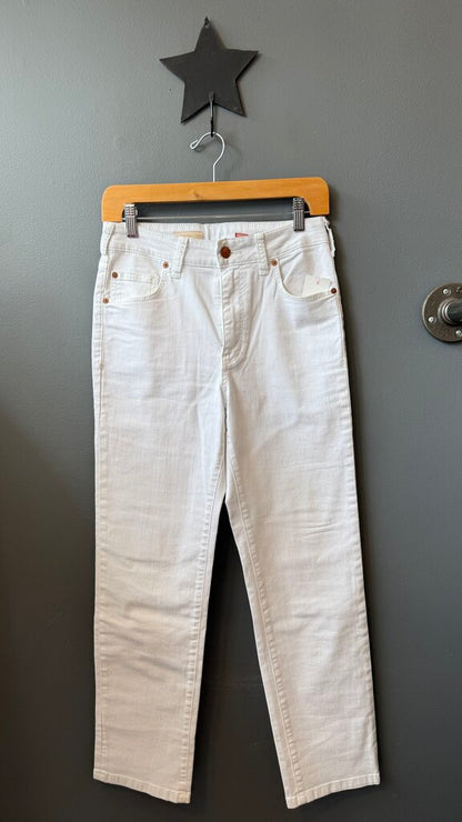 The Vintage Straight White Jeans