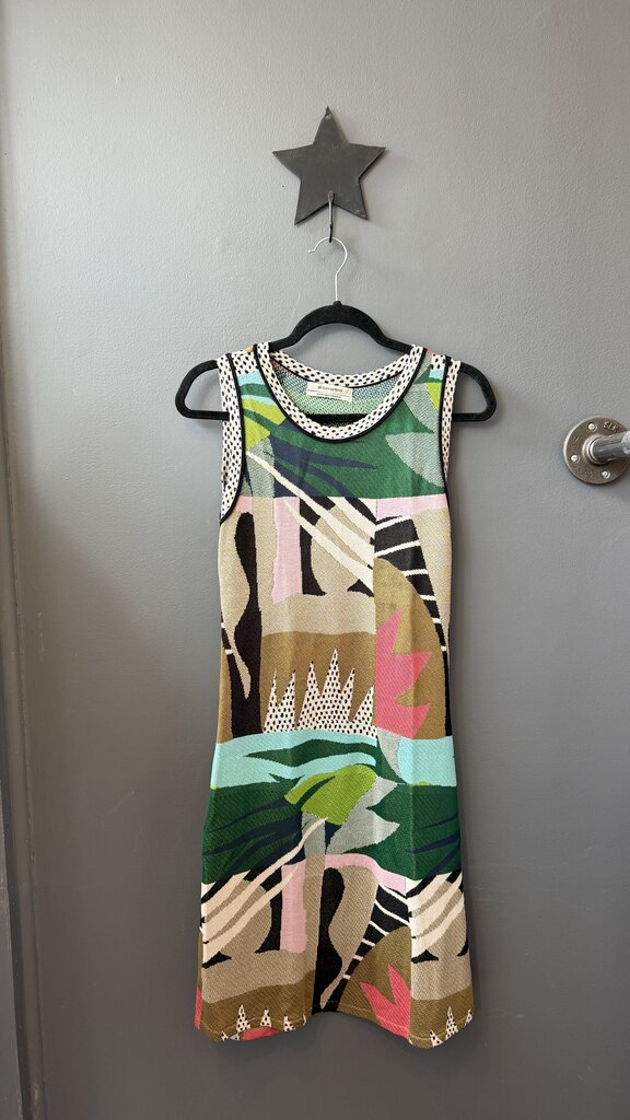 Mixed Knit Aline Dress