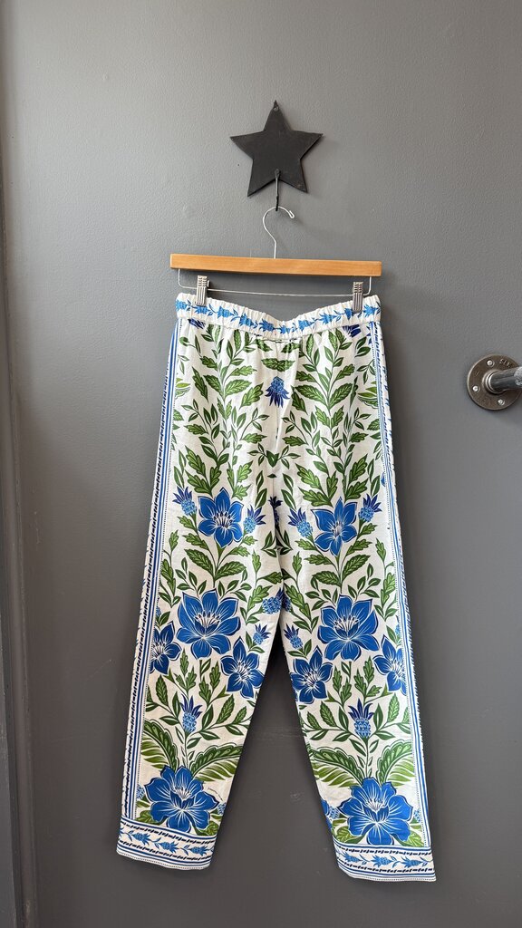Linen Blend Tropical Pants