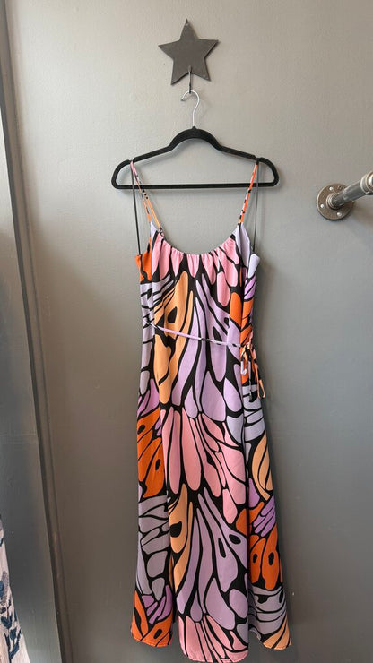 Groovy Floral Swing Maxi Dress