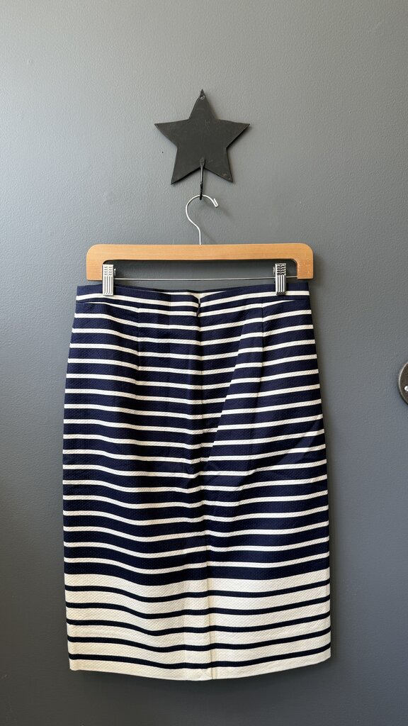 Mixed Stripe Pencil Skirt