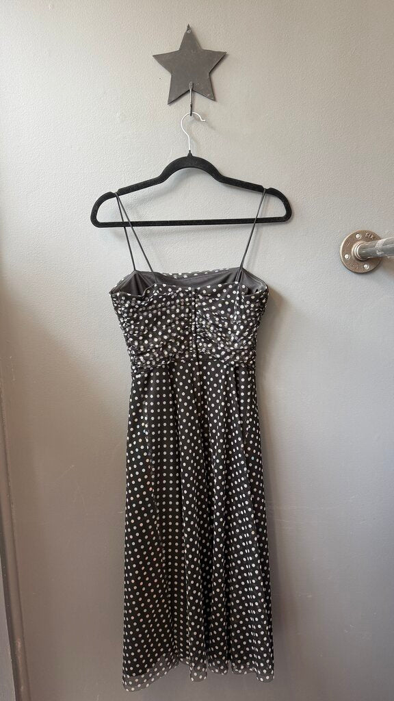 Tulle Polka Dot Vintage Fit Flare Midi Dress
