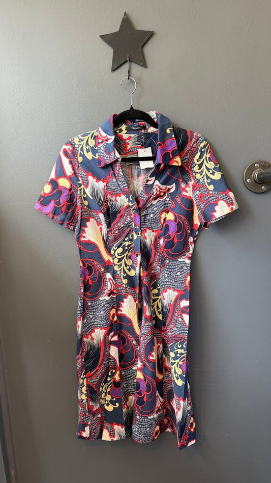 Print Fitted Shirtdress