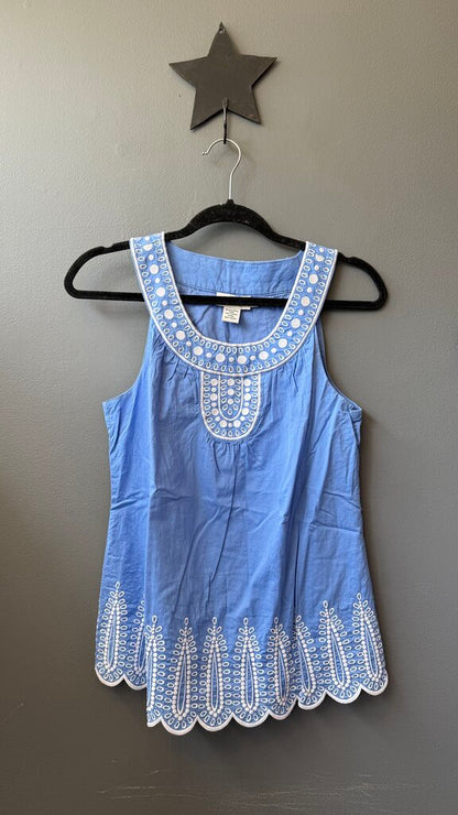 Eyelet Embroidered Cotton Top