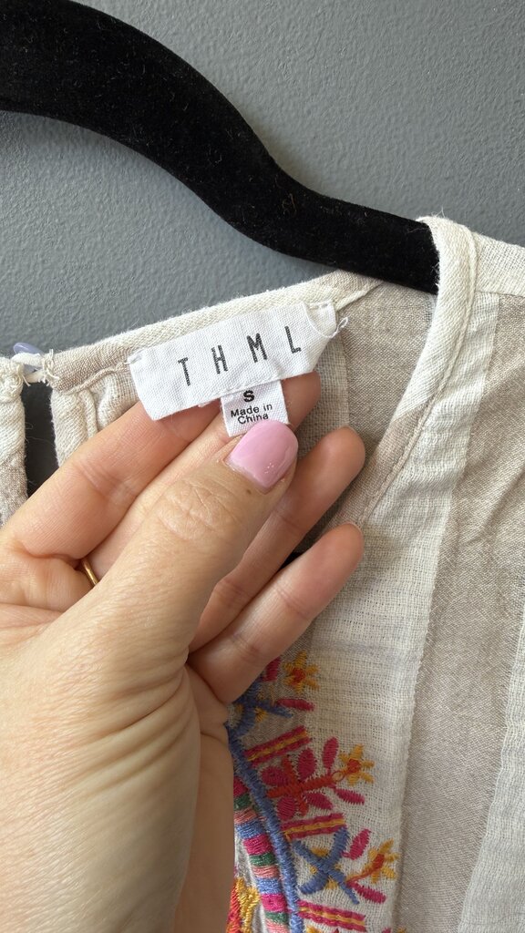 Embroidered Stripe Top