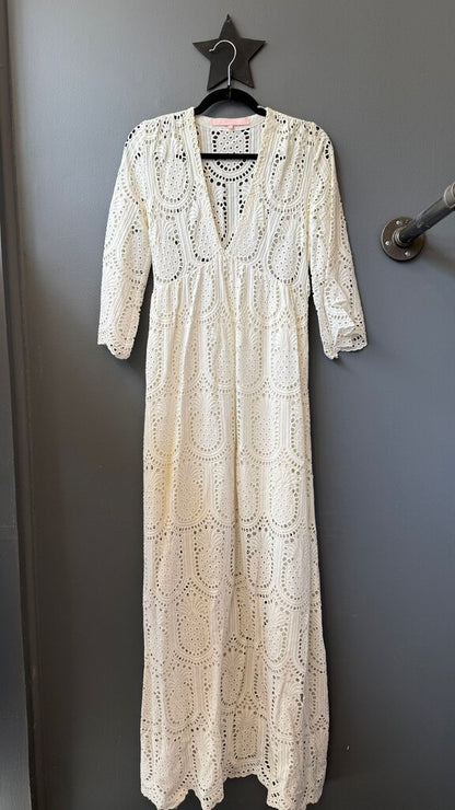 Eyelet Maxi Dress