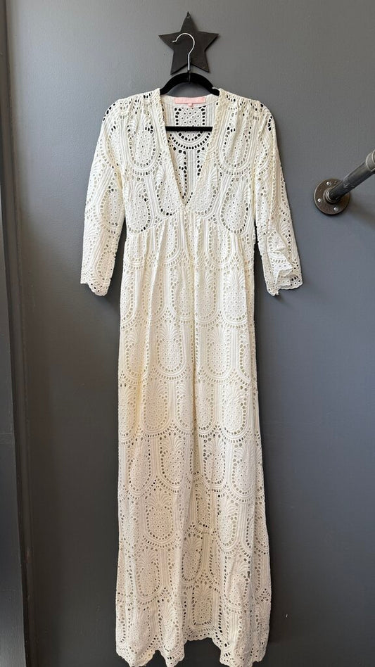 Eyelet Maxi Dress