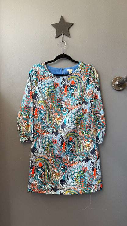 Paisley 3/4 Sleeve Shift Dress