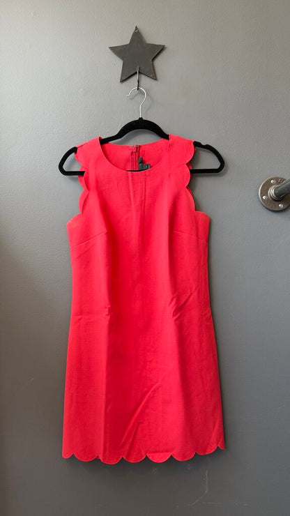 Scallop Trim Shift Dress