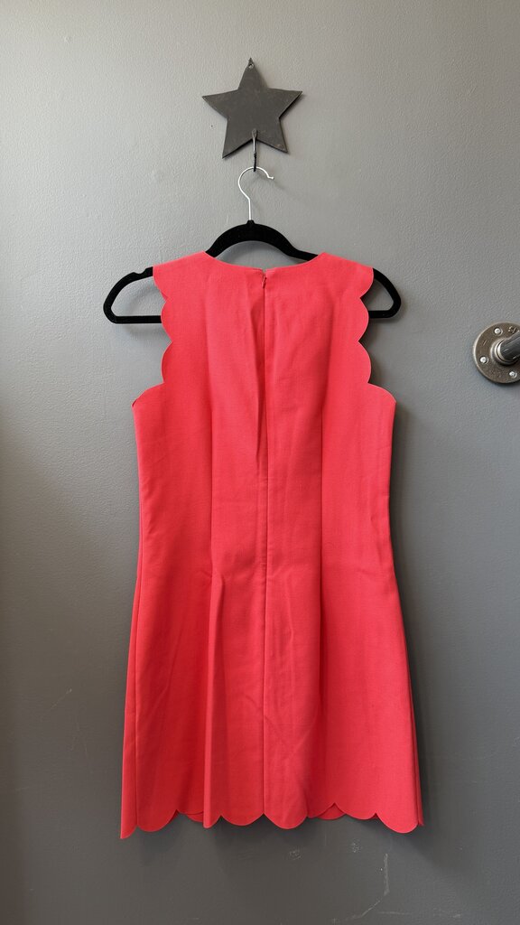 Scallop Trim Shift Dress
