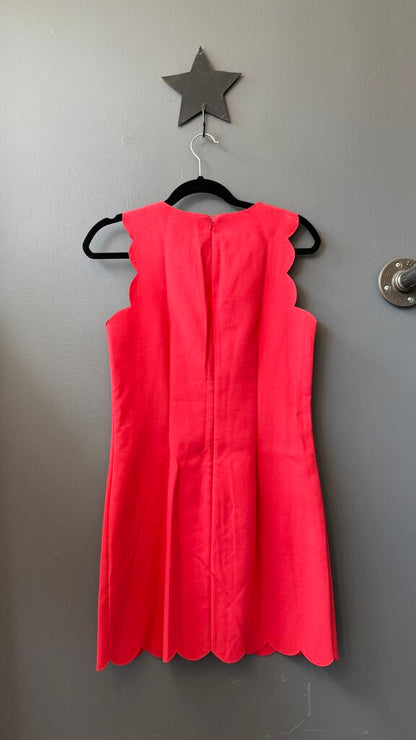 Scallop Trim Shift Dress