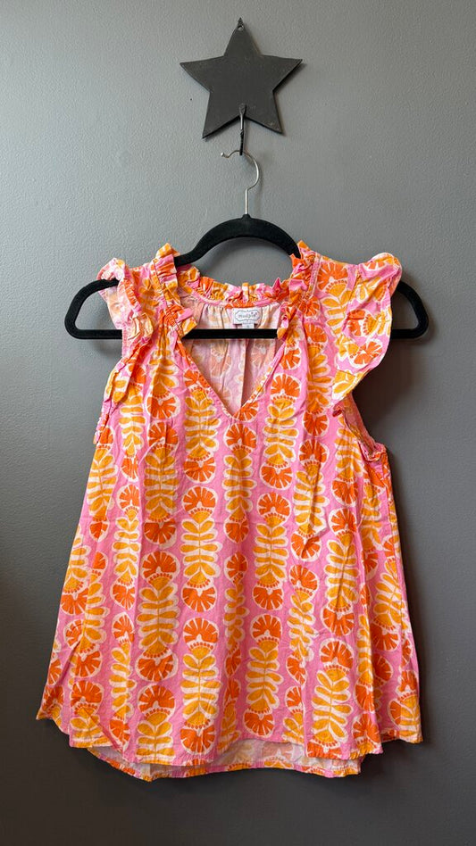 Cotton Poplin Printed Top