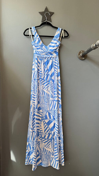 Nautical Jersey Maxi Dress