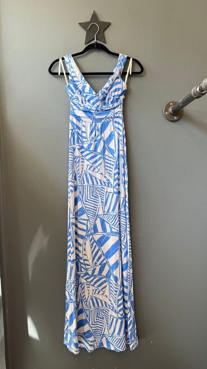 Nautical Jersey Maxi Dress