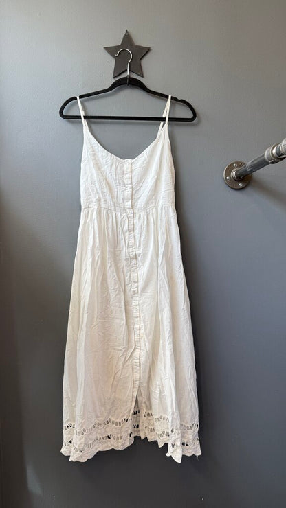 Lace Hem Midi Dress
