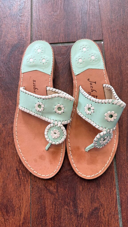 Whipstitch Leather Sandals