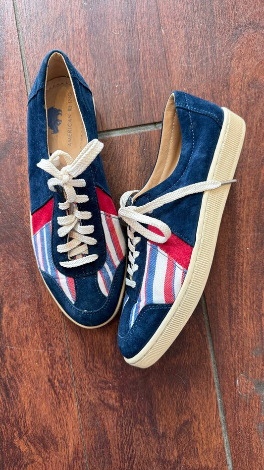 Stripe Suede Sneakers