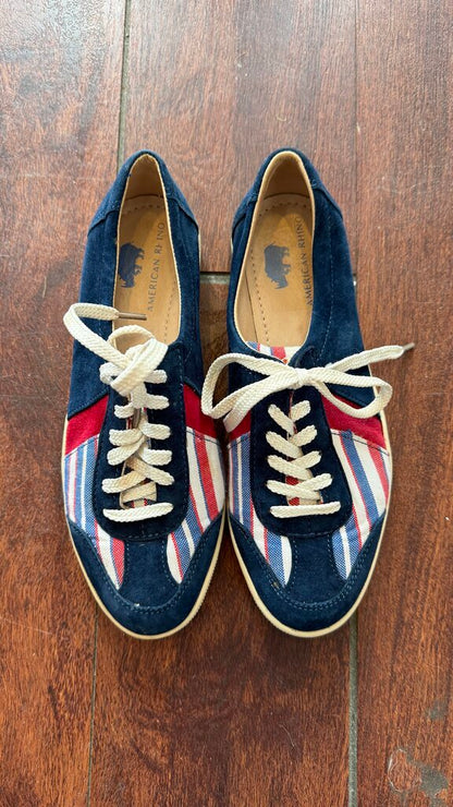 Stripe Suede Sneakers