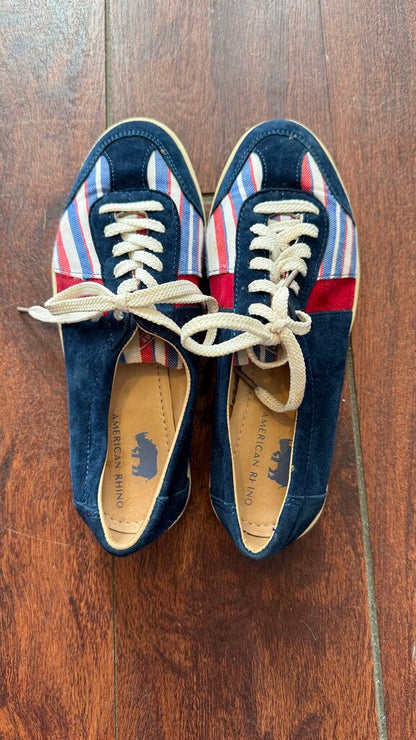 Stripe Suede Sneakers