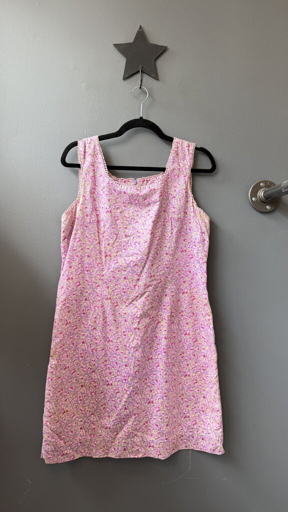 Vintage Floral Cotton Shift Dress