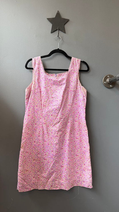 Vintage Floral Cotton Shift Dress