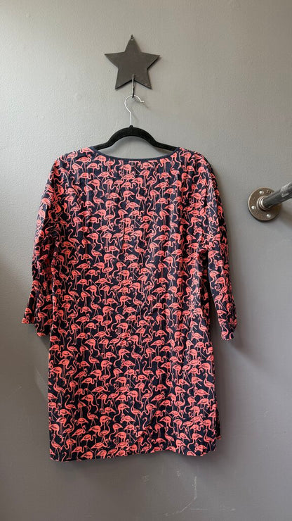 Flamingo Cover Up Tunic Dress