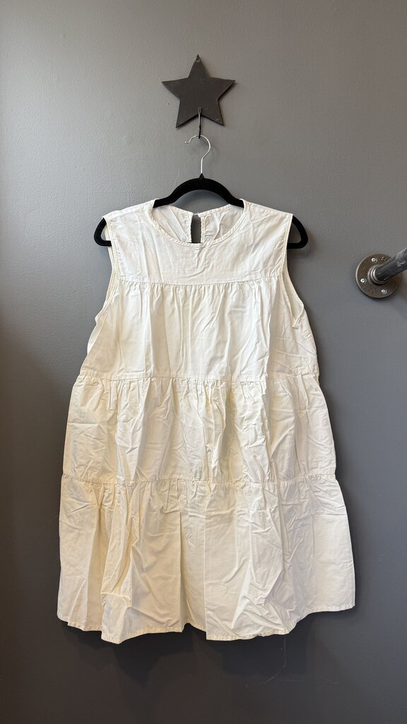 Tiered Cotton Poplin Mini Dress