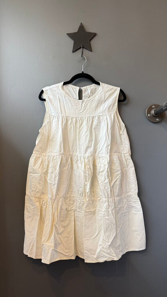 Tiered Cotton Poplin Mini Dress