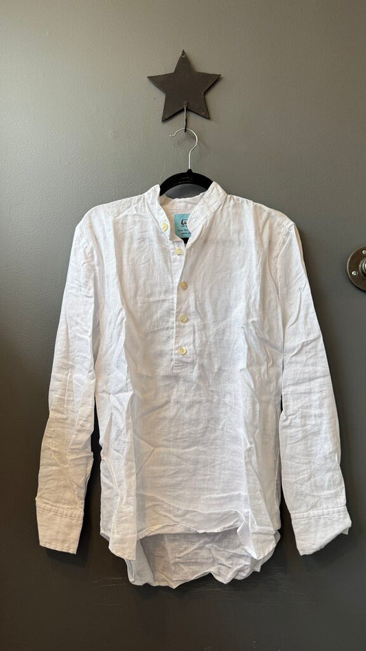 Linen Popover Tunic Top