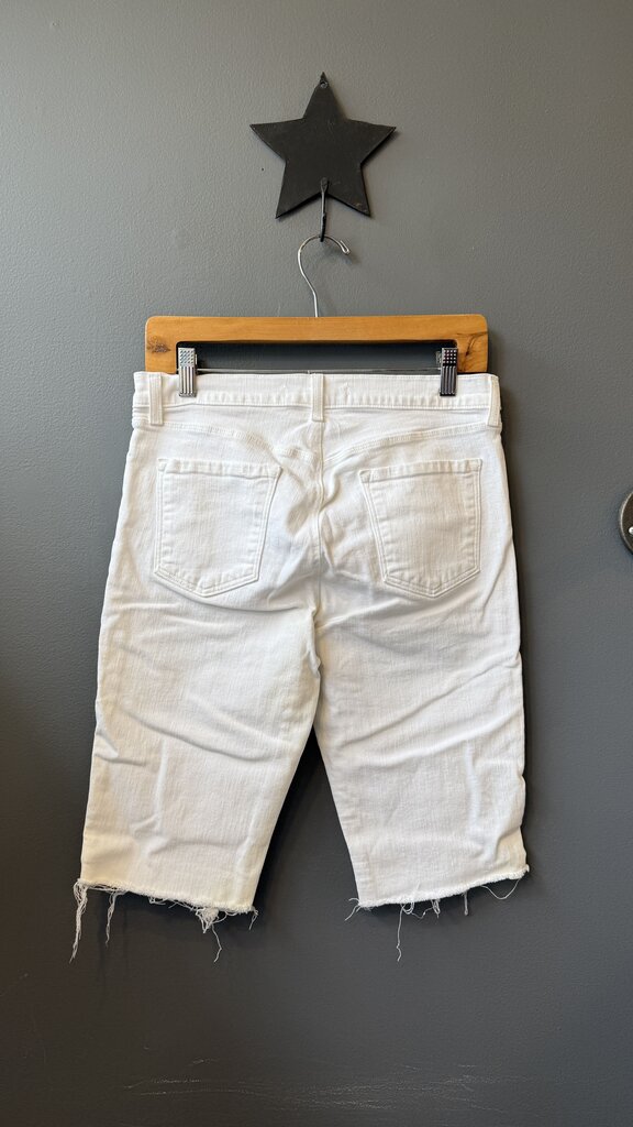 Raw Hem Bermuda Shorts