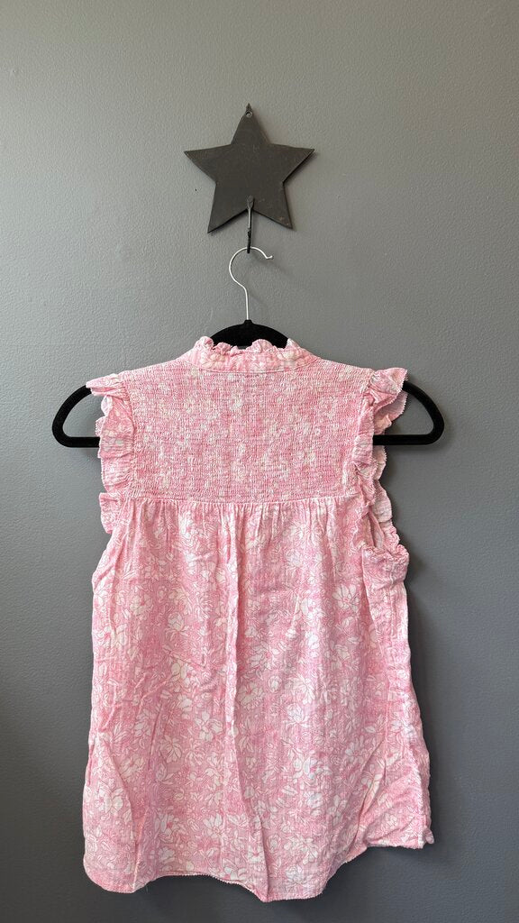 Cotton Printed Smocked Top