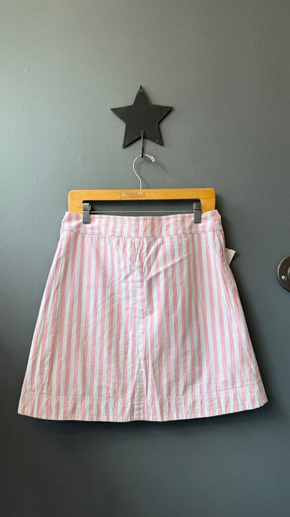 Reversible Patch Print / Stripe Skirt