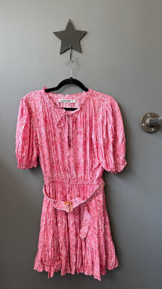 Belted Flare Mini Dress