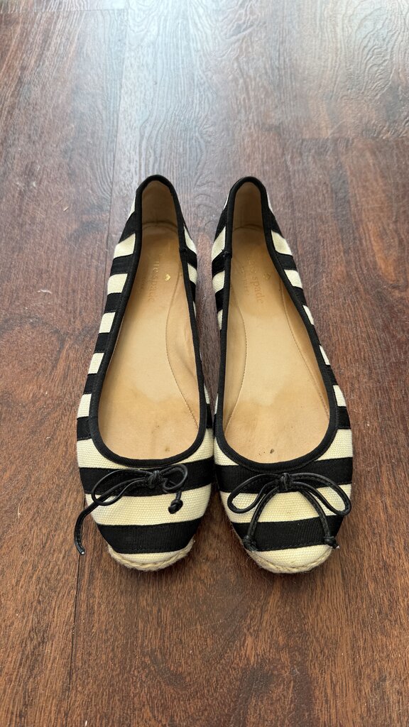 Stripe Canvas Espadrille Flats