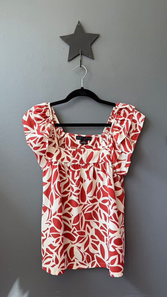Square Neck Printed Blouse