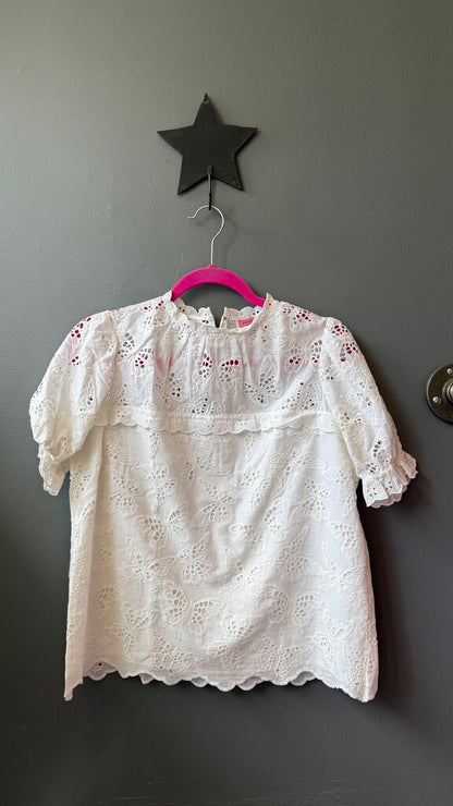 Butterfly Eyelet Lace Top