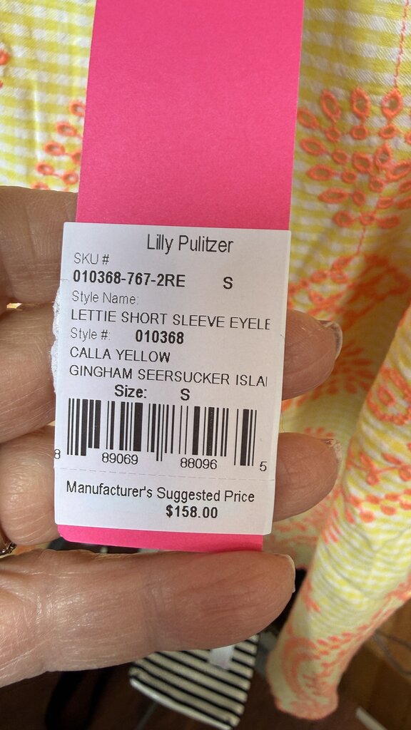 Eyelet Gingham Lettie Top