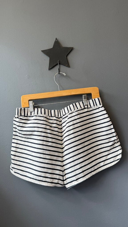 Linen Cotton Stripe Shorts